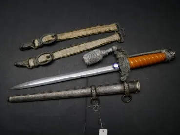 HOD Army Officer's Dagger with Hanger and Sword without Manufacturer