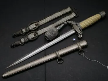 HOD Army Officer's Dagger with Hanger and Portepee without manufacturer, denazified