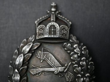 Preview: Preußen - Abzeichen für Flugzeugführer vom Hersteller C.E. Juncker Berlin - 800er Silber - Verleihungsstück