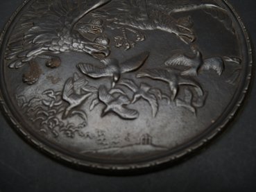 Preview: Kaiserliches Eisenrelief - Dreierbund - Kämpfende Adler