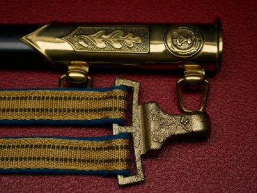 Geschenkdolch - NVA Generalsdolch LSK Luftstreitkräfte mit Gehänge + Hänger im Etui