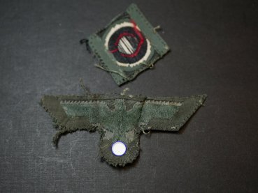 Preview: Wehrmacht Schiffchen-Adler + Kokarde