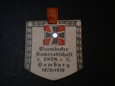 Preview: Badge - Brambecker Kameradschaft v. 1878 e.V. Hamburg 1878-1938