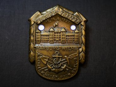 Preview: Abzeichen - 3. Pioniertreffen 1937 Harburg Wilhb. Schleswig-Holstein Pion. Batl. 9