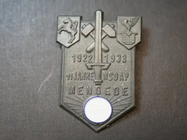 Badge - 11 Years of the NSDAP Mengede 1922-1933