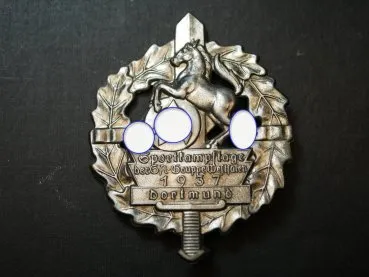Badge - SA Sports Days of the SA Group Westphalia 1937 in Dortmund