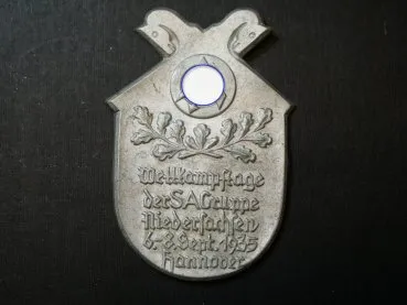 Abzeichen - Wettkampftage der SA Gruppe Niedersachsens 1935 in Hannover