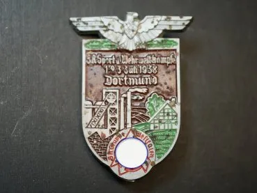 Abzeichen - SA Sport und Wehrwettkämpfe Dortmund 1938