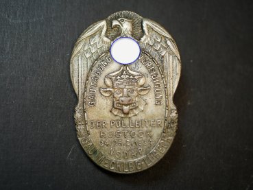 Preview: Abzeichen - Gautagung Vereidigung der Pol. Leiter Rostock 1934 - NSDAP Gau Mecklenburg Lübeck