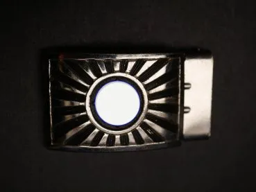 Small early Sympathie belt buckle - Rising Sun - Standing HK - DRGM patent closure