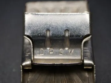 Small early Sympathie belt buckle - Rising Sun - Standing HK - DRGM patent closure