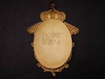 Preview: Anhänger / Medaillon - Bekröntes Bildnis von König Friedrich II. von Preußen und Initialen für Fridericus Rex