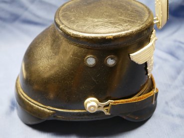 Rare police shako for reinforced police protection (VPS) - Erel Berlin Fiber-Shako