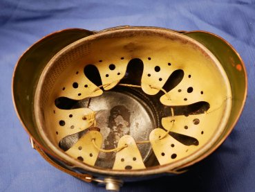 Rare police shako for reinforced police protection (VPS) - Erel Berlin Fiber-Shako