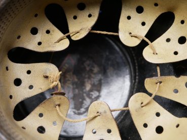 Rare police shako for reinforced police protection (VPS) - Erel Berlin Fiber-Shako