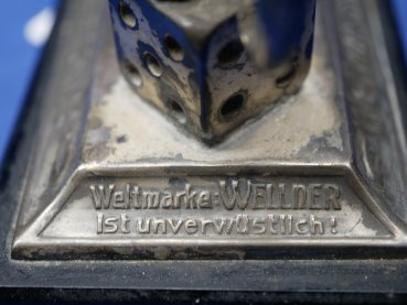 Preview: Advertising figure Wellner Silver - Elephant standing on cube