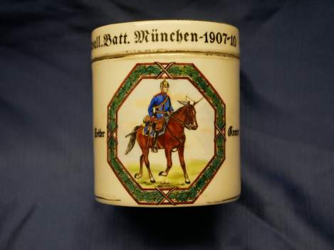 Preview: Porcelain ceiling box, Guard Cavalry Battery, Munich 1907-10