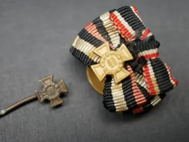 Cross of Honour of the First World War War Participant's Cross on Ribbon + Miniature + 2x Buttonhole Mini