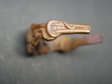 Preview: Originaler Totenkopfring Husarenring im Fundzustand / Hortfund / Rohling