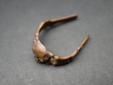 Preview: Originaler Totenkopfring Husarenring im Fundzustand / Hortfund / Rohling
