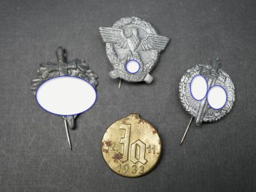 Preview: Lot WHW - Abzeichen Tag der Polizei + Ja 1933