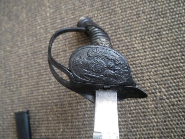 Preussischer IOD Infanterie Offiziersdegen + Einheitssäbel - Hersteller Eickhorn Solingen