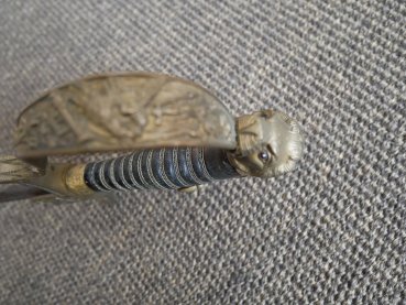 Artillerie Säbel - Hersteller Clemen & Jung Solingen - unberührter Dachbodenfund