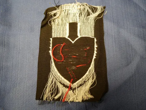 Reichsarbeitsdienst RAD Ärmelabzeichen Ärmelspaten 353 / 7 Niederösterreich - ungetragenes BeVo Stück