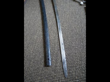 Two WWII sabers - officer's saber + enlisted man's saber as spare parts or for hobbyists