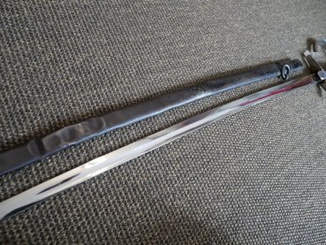 Two WWII sabers - officer's saber + enlisted man's saber as spare parts or for hobbyists