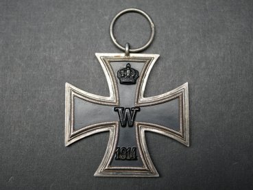 EK2 Eisernes Kreuz 2. Klasse 1914 - S gestempelt -  Heinrich Schneider, Leipzig, auch Schaper oder Scharfenberg möglich