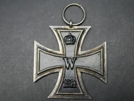 EK2 Iron Cross 2nd Class 1914 - A stamped - is attributed to the manufacturer F. A. Assmann