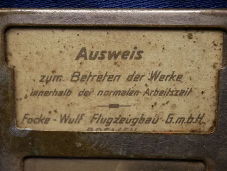 ID card - Focke-Wulf Flugzeugbau GmbH in Bremen