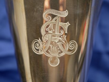 Silver Cup of the Field Artillery Shooting School in Jüterbog "To the winner of the Ladies' Prize Pursuit Race" Jüterbog, 10.XI.04.