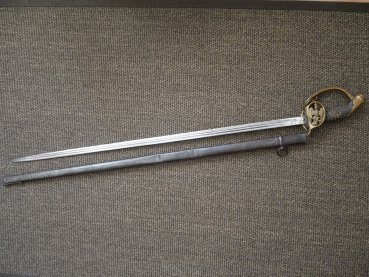 Prussian IOD Infantry Officer's Sword with Folding Hinge - Manufacturer Clement & Jung Solingen