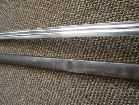 Preußen IOD Infanterie Offiziersdegen mit Klappschanier - Hersteller Clement & Jung Solingen