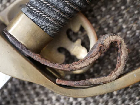 Preußen IOD Infanterie Offiziersdegen mit Klappschanier - Hersteller Clement & Jung Solingen