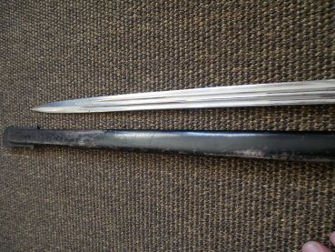 Preußen IOD Infanterie Offiziersdegen mit Klappschanier - Hersteller Clement & Jung Solingen