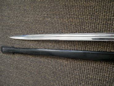 Preußen IOD Infanterie Offiziersdegen mit Klappschanier - Hersteller Clement & Jung Solingen