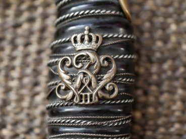 Preußen IOD Infanterie Offiziersdegen mit Klappschanier - Hersteller Clement & Jung Solingen