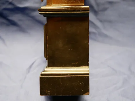 Bronzed bust with portrait of Kaiser Wilhelm II on a wooden base with plaque "Officers' shooting competition on 5.8.03 1st prize"