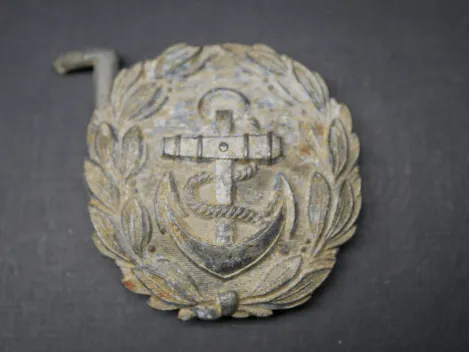 KM Kriegsmarine - Koppelschloss / Feldbindenschloss Bodenfund
