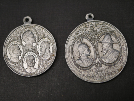 Badge of the Bavarian Veterans' Association 1874 Dollnstein + 2x Prussian Medal Kaiser Maneuvers