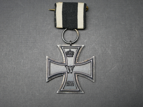 Preview: EK2 Eisernes Kreuz 2. Klasse 1914 an Einzelspange - K gestempelt - W. Kluge & Co.