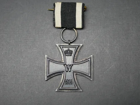 EK2 Eisernes Kreuz 2. Klasse 1914 an Einzelspange - K gestempelt - W. Kluge & Co.