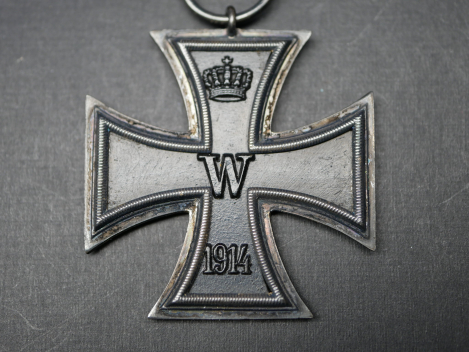 Preview: EK2 Eisernes Kreuz 2. Klasse 1914 an Einzelspange - K gestempelt - W. Kluge & Co.