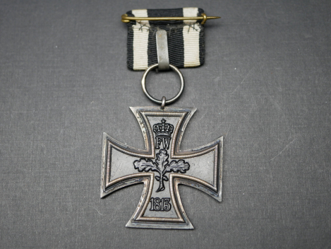 Preview: EK2 Eisernes Kreuz 2. Klasse 1914 an Einzelspange - K gestempelt - W. Kluge & Co.