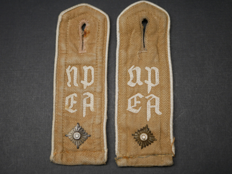 NPEA National Political Education Institution - Pair of sew-on shoulder boards