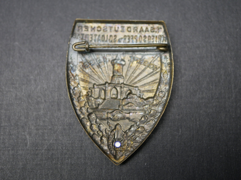 Preview: Badge - 1st Saarland War Victims and Soldiers' Day Zweibrücken 1933