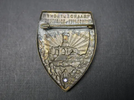 Badge - 1st Saarland War Victims and Soldiers' Day Zweibrücken 1933